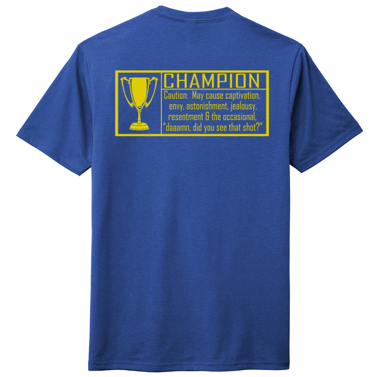 CC2022A Brutal Logo Champion Caption Tee