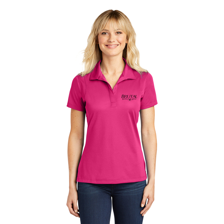 LST650 Brutal Logo Ladies MicroPique Polo