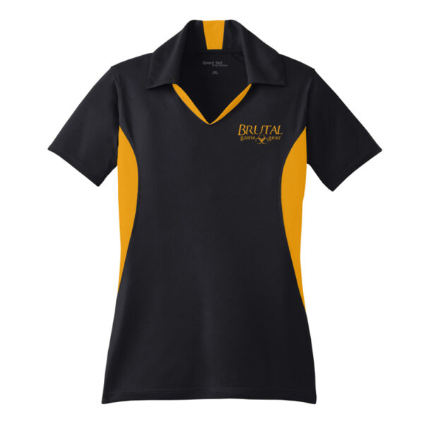 LST655 Brutal Logo Ladies Side Blocked Micropique Polo