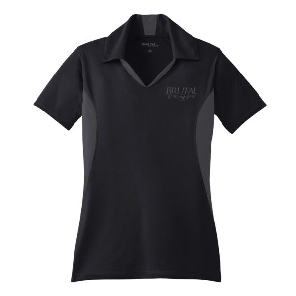 LST655 Brutal Logo Ladies Side Blocked Micropique Polo