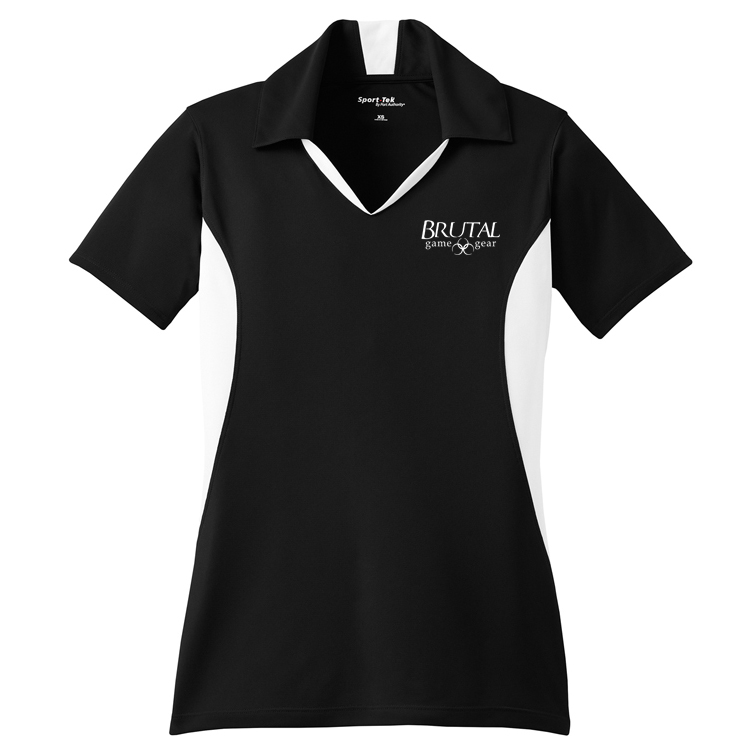 LST655 Brutal Logo Ladies Side Blocked Micropique Polo