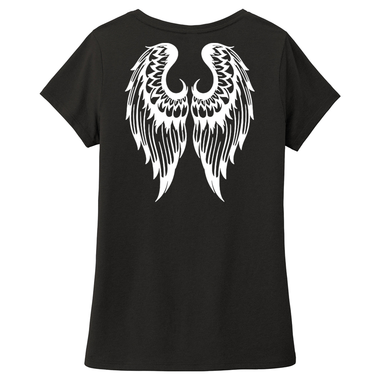 LWT22 Brutal Logo Ladies Wing Tee