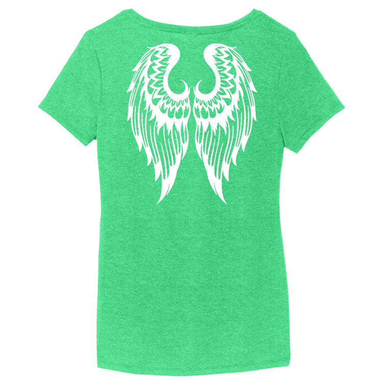 LWT22 Brutal Logo Ladies Wing Tee