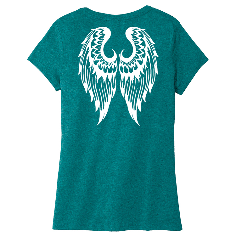 LWT22 Brutal Logo Ladies Wing Tee