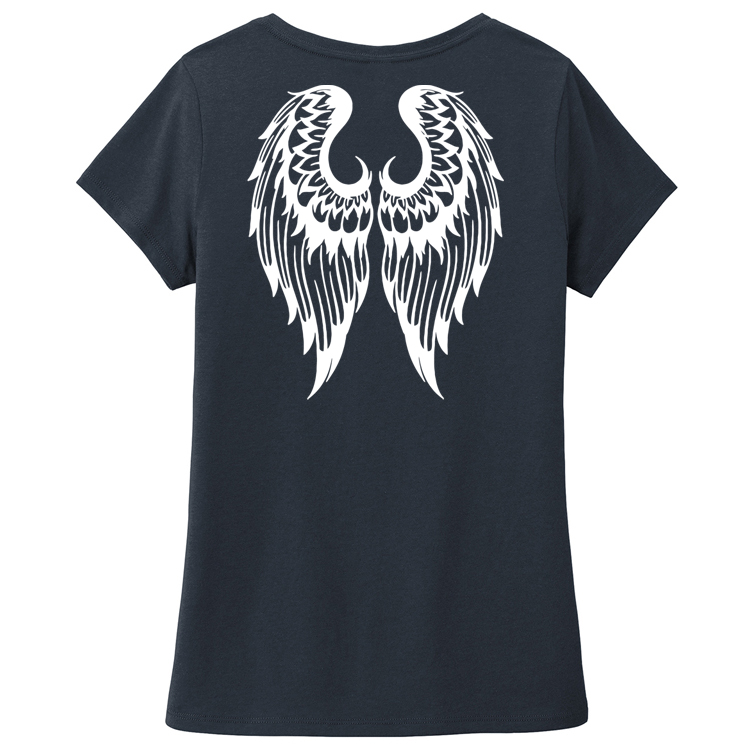 LWT22 Brutal Logo Ladies Wing Tee