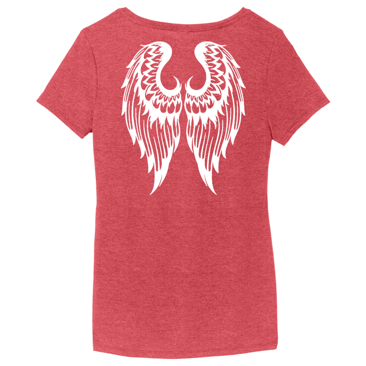 LWT22 Brutal Logo Ladies Wing Tee