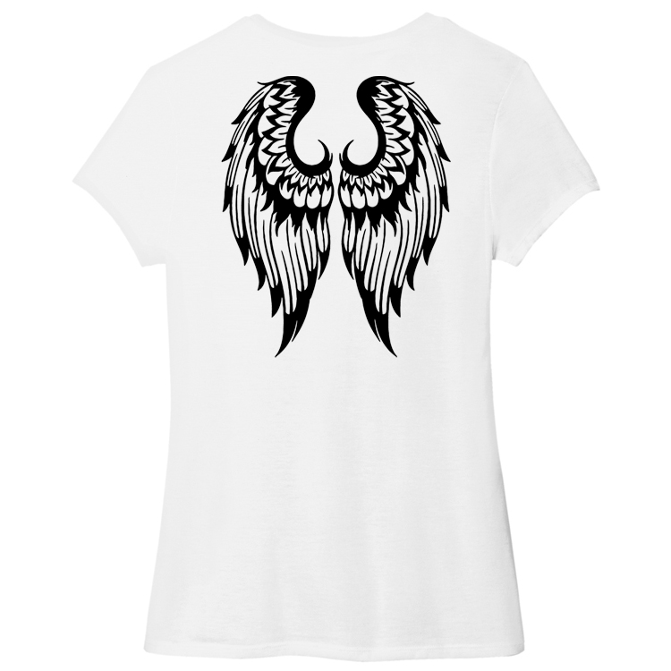 LWT22 Brutal Logo Ladies Wing Tee