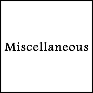 Miscellaneous