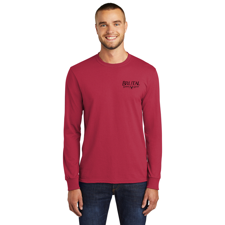 PC55LST Brutal Logo Tall Long Sleeve Core Blend Tee