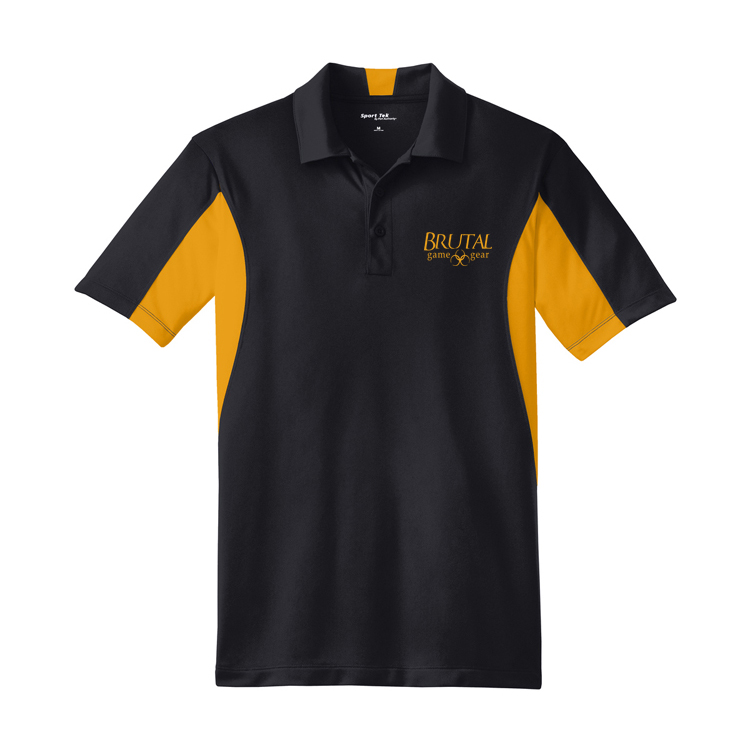 ST655 Brutal Logo Side Blocked Micropique Polo