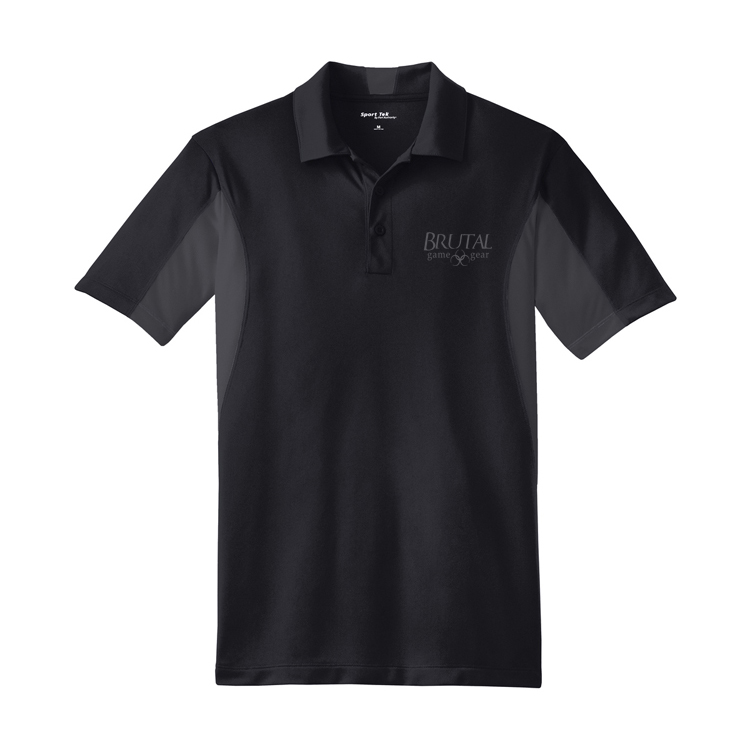 ST655 Brutal Logo Side Blocked Micropique Polo