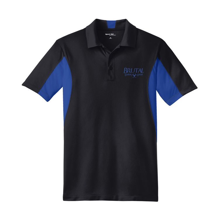 ST655 Brutal Logo Side Blocked Micropique Polo