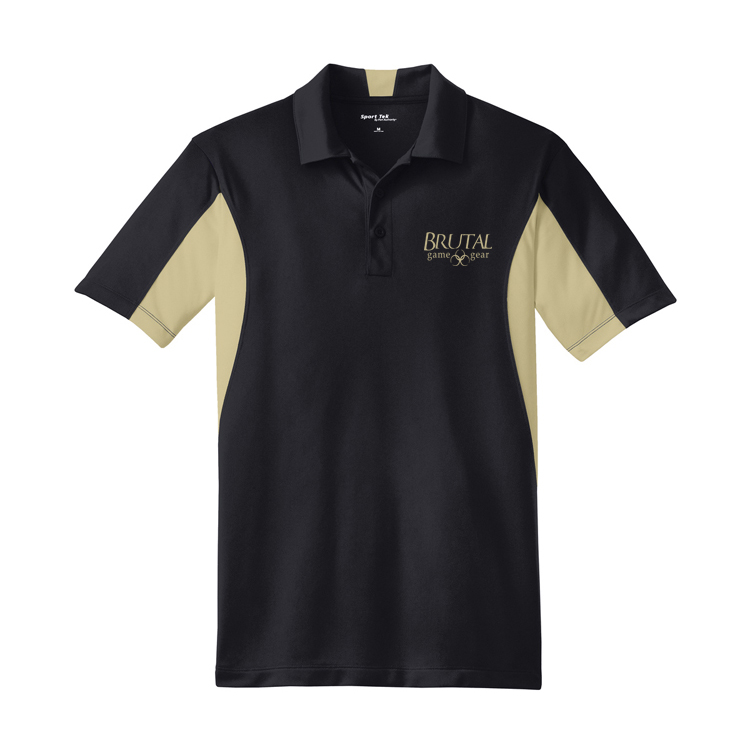 ST655 Brutal Logo Side Blocked Micropique Polo