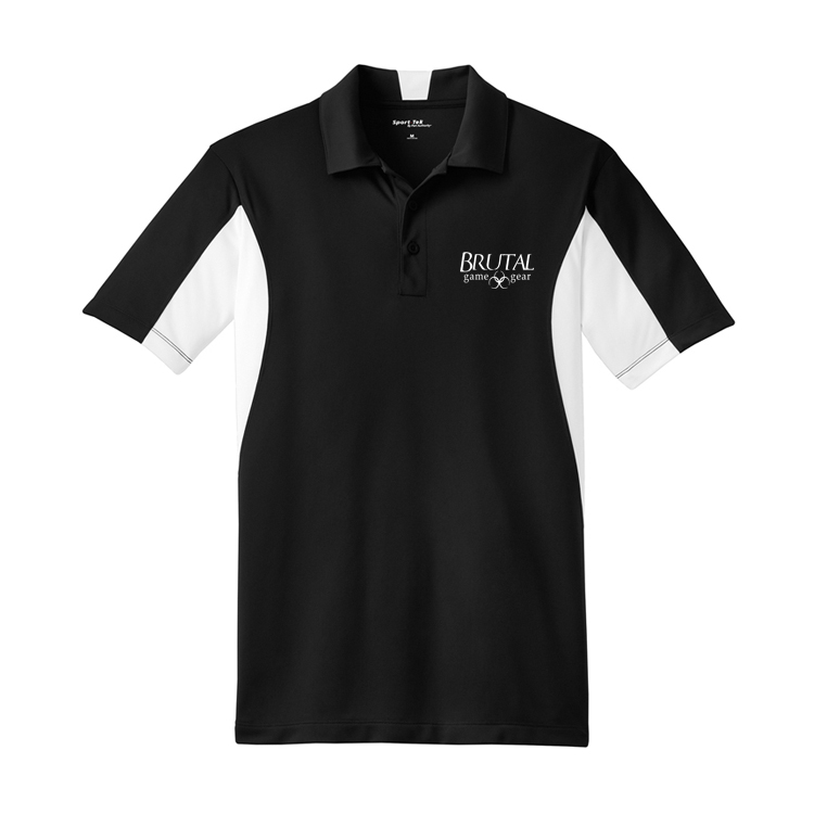 ST655 Brutal Logo Side Blocked Micropique Polo