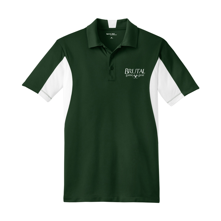 ST655 Brutal Logo Side Blocked Micropique Polo