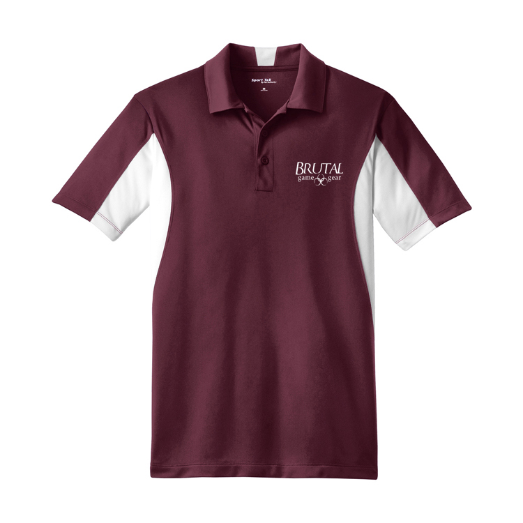 ST655 Brutal Logo Side Blocked Micropique Polo