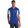 ST655 Brutal Logo Side Blocked Micropique Polo