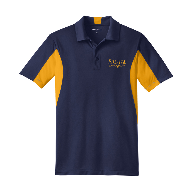 ST655 Brutal Logo Side Blocked Micropique Polo