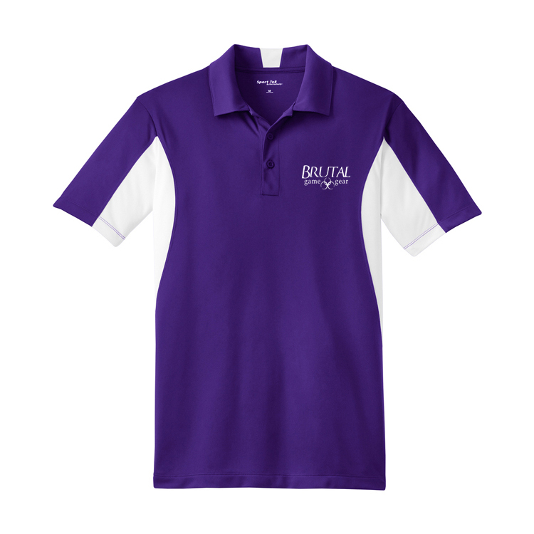 ST655 Brutal Logo Side Blocked Micropique Polo