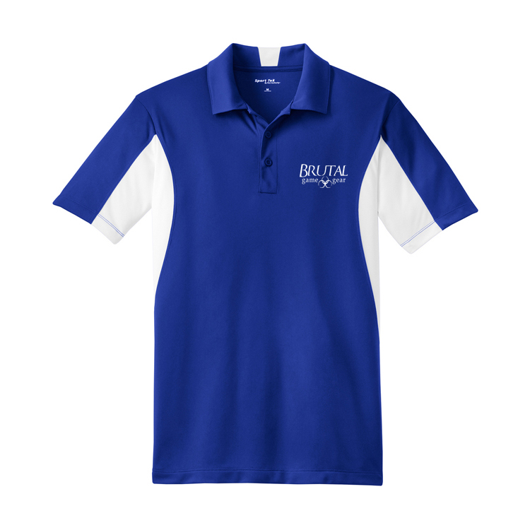 ST655 Brutal Logo Side Blocked Micropique Polo