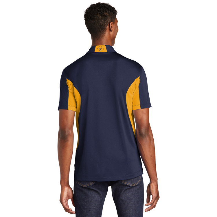 TST655 Brutal Logo Tall Side Blocked Micropique Polo