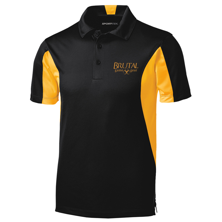 TST655 Brutal Logo Tall Side Blocked Micropique Polo
