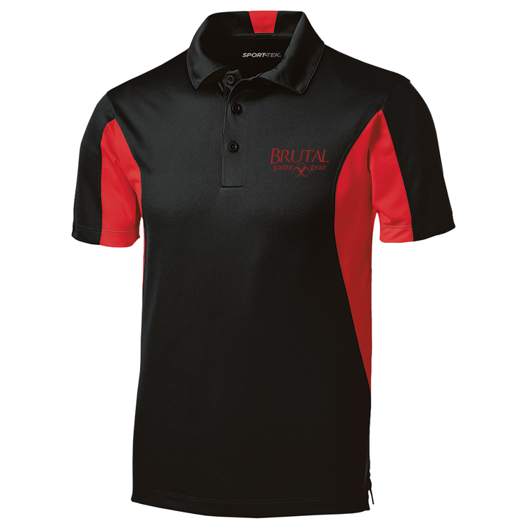 TST655 Brutal Logo Tall Side Blocked Micropique Polo