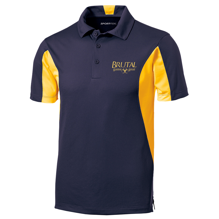 TST655 Brutal Logo Tall Side Blocked Micropique Polo