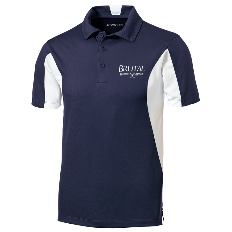 TST655 Brutal Logo Tall Side Blocked Micropique Polo