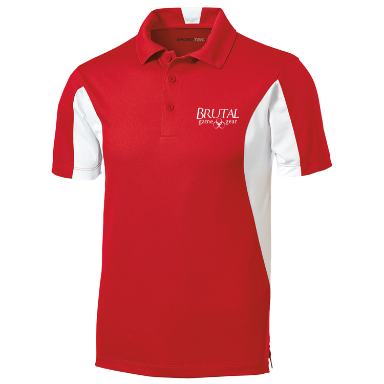 TST655 Brutal Logo Tall Side Blocked Micropique Polo