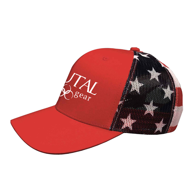 S700M Brutal Logo Printed Mesh Trucker Cap