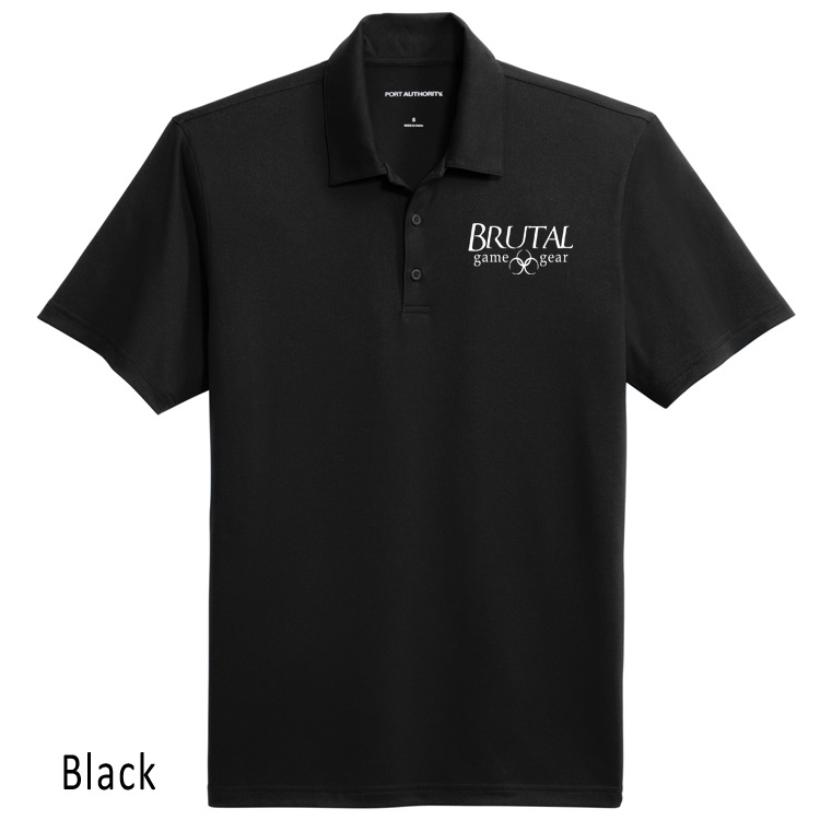 K398 Brutal Logo Performance Staff Polo