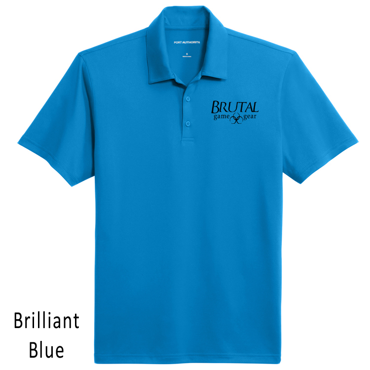 K398 Brutal Logo Performance Staff Polo