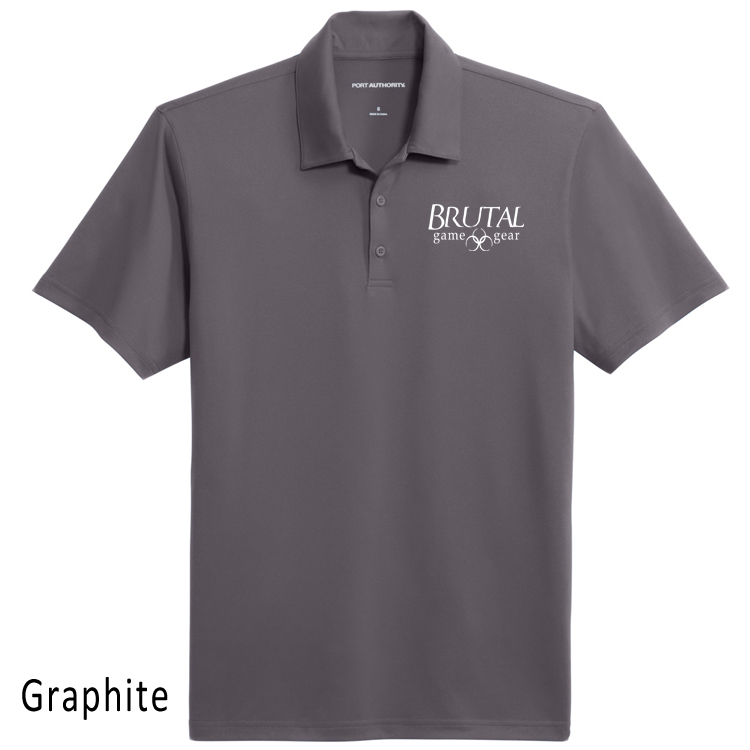 K398 Brutal Logo Performance Staff Polo