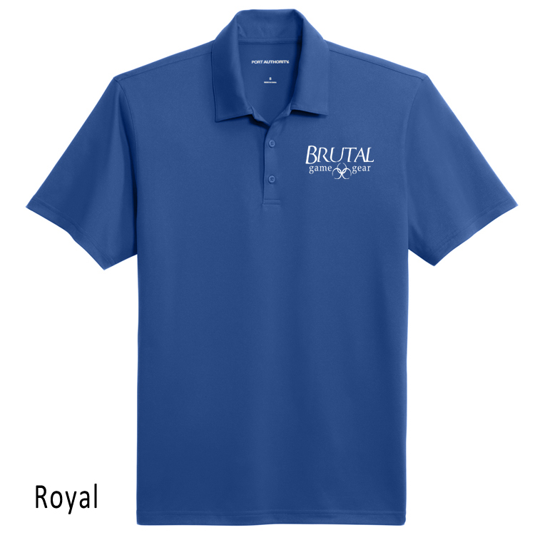K398 Brutal Logo Performance Staff Polo
