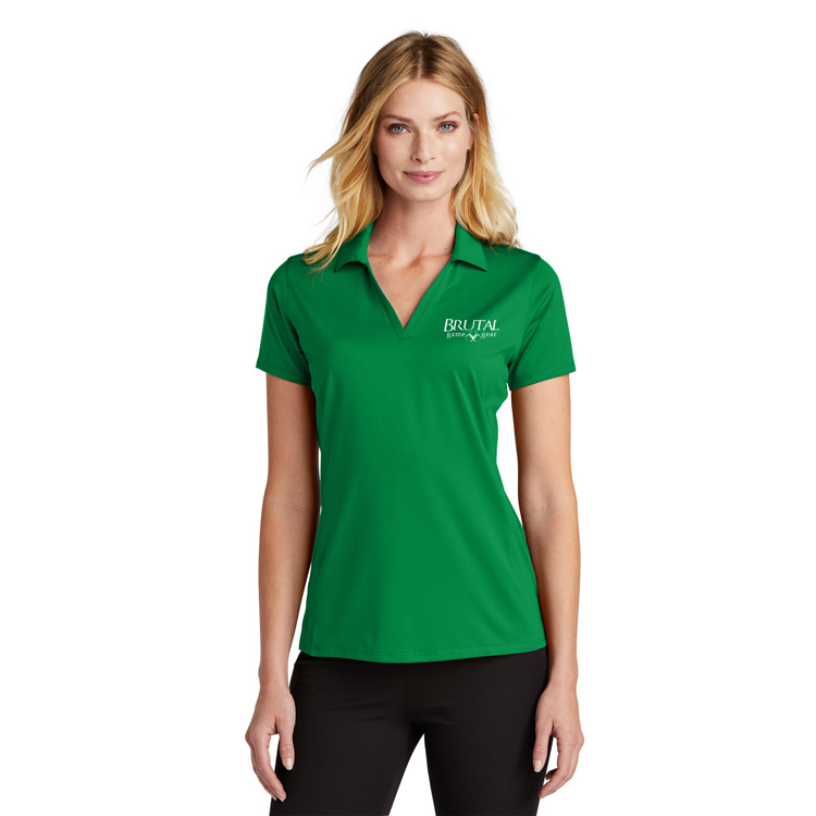 LK398 Brutal Logo Ladies Performance Staff Polo