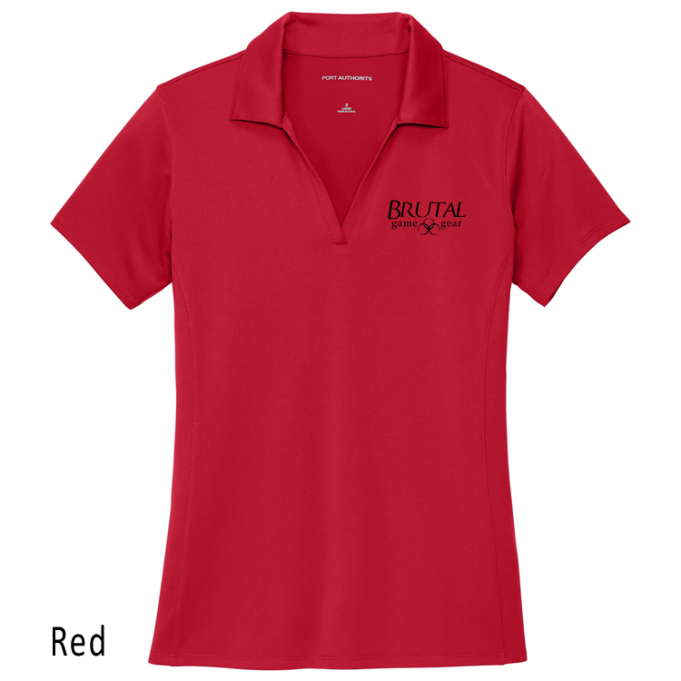 LK398 Brutal Logo Ladies Performance Staff Polo