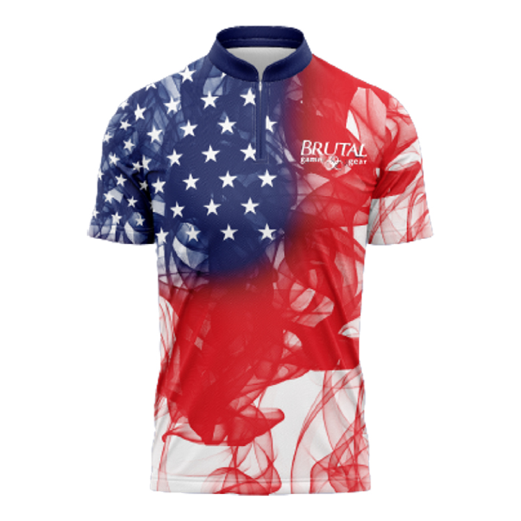 BJ2201 Brutal Smoke Flag Unisex Jersey