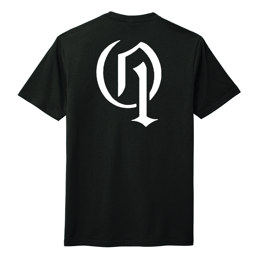2023O1 Brutal Logo O1 Cues Tee by Gabe Owen