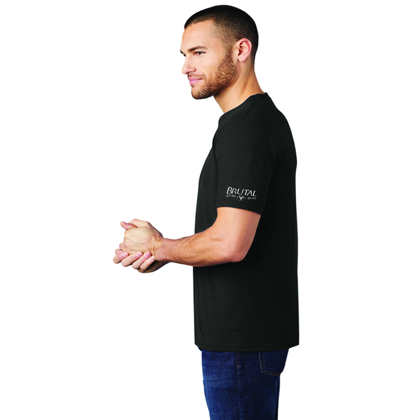 2023O1 Brutal Logo O1 Cues Tee by Gabe Owen