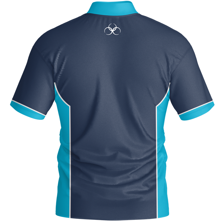 Color block jersey back navy turq BJ2307 Brutal Color Block Jersey