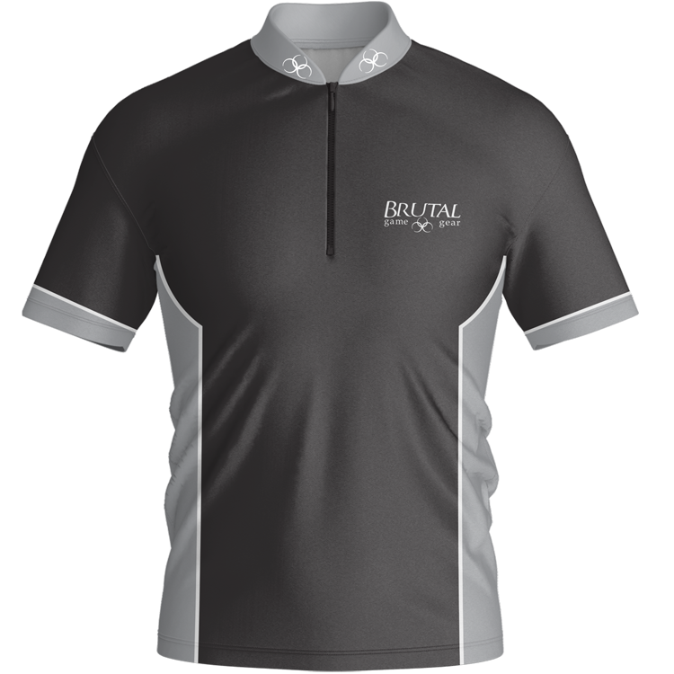 Color block jersey front black grey BJ2307 Brutal Color Block Jersey
