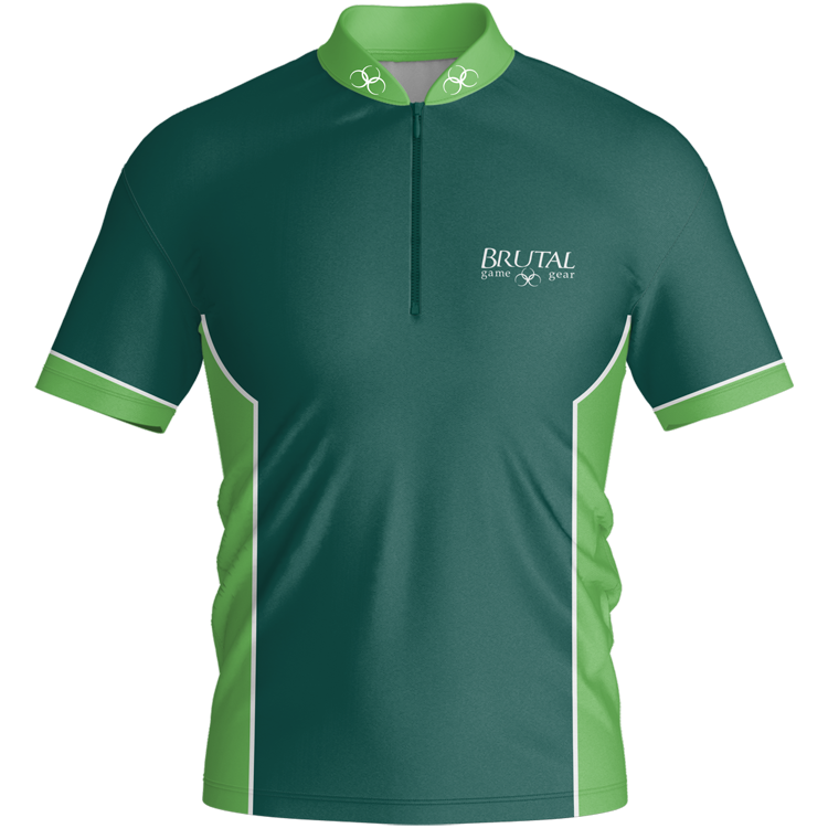 Color block jersey front forest green BJ2307 Brutal Color Block Jersey