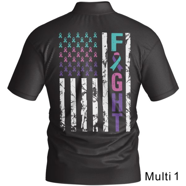 BJ2310 Brutal Logo Cancer Flag Jersey