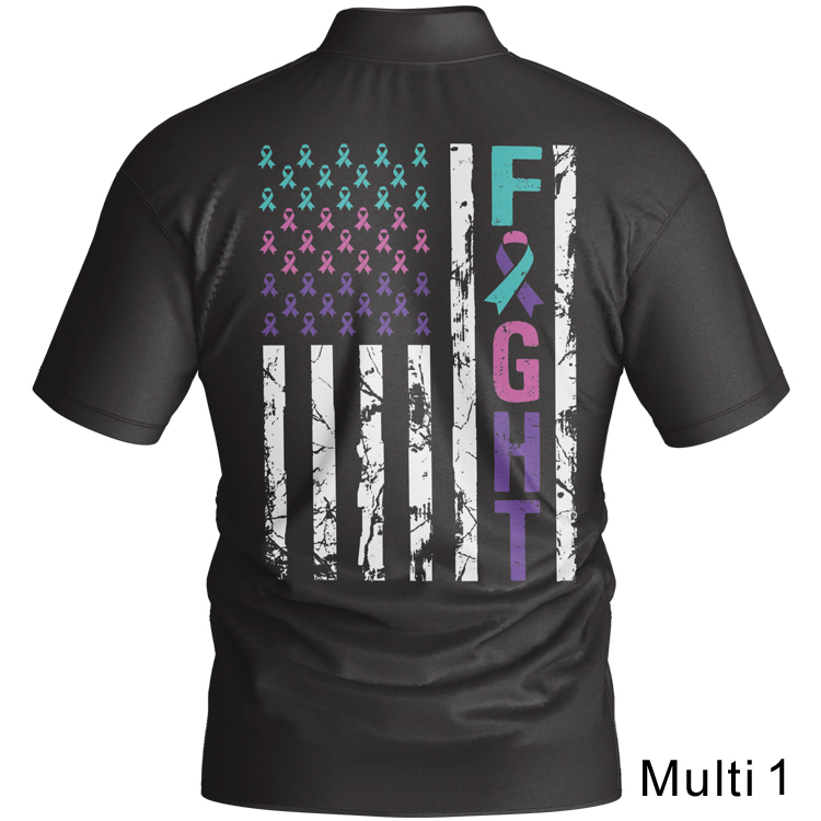 BJ2310 Brutal Logo Cancer Flag Jersey