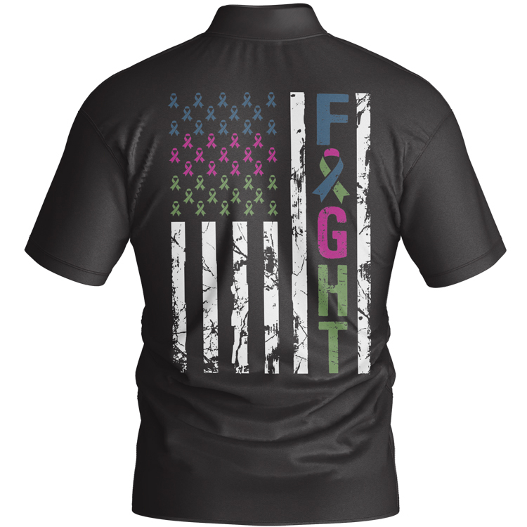 BJ2310 Brutal Logo Cancer Flag Jersey