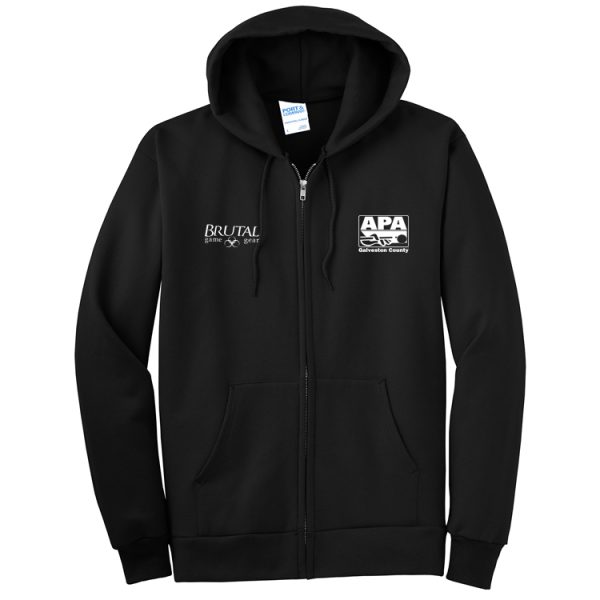 GCAPA3 Galveston County APA logo full zip hoodie