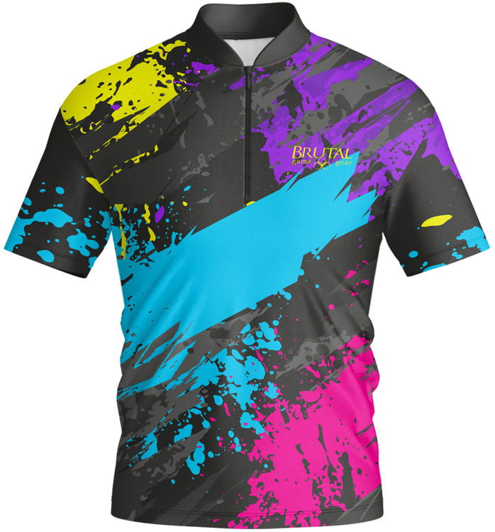 BJ2404 Brutal Logo Splatter Paint Jersey
