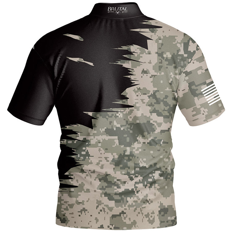 BJ2412 Brutal Logo Digital Camo Jersey