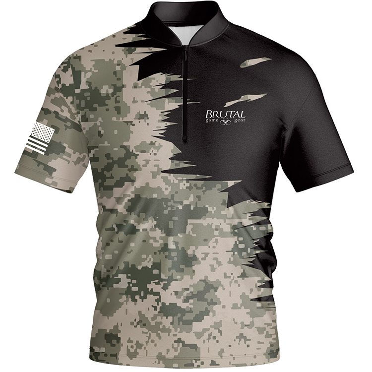 BJ2412 Brutal Logo Digital Camo Jersey